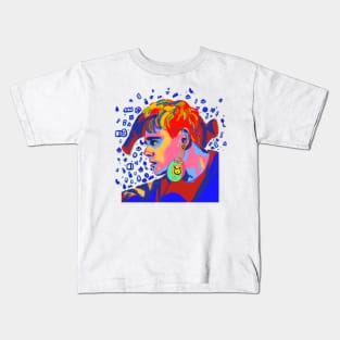 awsten knight rainbow tamagotchi portrait Kids T-Shirt